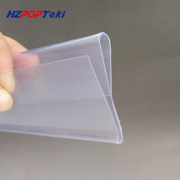 Plastic PVC Shelf Data Strips S N Type on Mechandise Price Talker Sign Display Label Card Holder for Store Glass Rack 100pcs