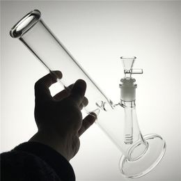 Smoking Pipes 12 Inch Glass Bong Water with Hookah 14mm Bongs Bowl Downstem Thick Heady Beaker Percolator Oil Rigs Recycler Dab for SmokingQ240515
