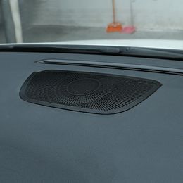Car Styling Dashboard Audio Speaker Decoration Sticker Trim Black For Mercedes Benz B Class W247 2020 Interior Modified
