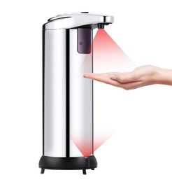 Automatic Soap Dispenser Stainless Steel Soap Liquid Sanitizer Touchless Dispenser Bathroom Hand Washing Bottles Sensor Dispenser GGA3535-4
