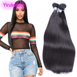 Peruvian Human Hair Long Inch 30-40inch Virgin Hair Wefts Two Bundles Natural Color Remy Hair Products 95-105g/piece