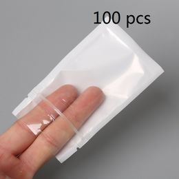 9 Size White/Clear Self Seal Zipper Plastic Bag Retail Jewellery Packaging Pack Poly Zip Lock Storage Bag Hang Hole