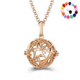 Women Perfume Fragrance Necklaces Fashion Oval Flower Aromatherapy Locket Essential Oil Diffuser Necklaces & Pendants Women Jewelry