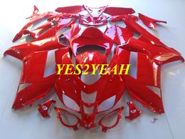 Injection Mould Fairing body kit for KAWASAKI Ninja ZX6R 636 07 08 ZX 6R 2007 2008 All red Fairings bodywork+Gifts KB38