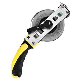 Freeshipping Open Reel Measuring Tape Frame Long Steel Tape Measure Handle Tool