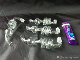 The new transparent spiral pot ,Wholesale Bongs Oil Burner Pipes Water Pipes Glass Pipe Oil Rigs Smoking Free Shipping