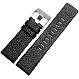 Genuine Brown leather bracele Soft Watch Bands For Watch Z7313 Z7322 Z7257 Men's Watch Straps With Sliver Buckle