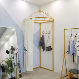 Temporary mobile fitting room Commercial Furniture clothing store floor portable fold simple changing space