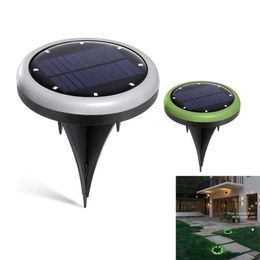 Waterproof Ground Light Solar IP65 Underground Lighting RGB LED Landscape Path Ground Light Garden Night Lamp for Lawn Pathway Yard