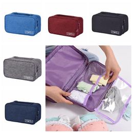 Portable Bra Underwear Storage Bag Waterproof Travel Socks Cosmetics Drawer Organizer Wardrobe Closet Clothes Pouch CCA11860-C 100pcs
