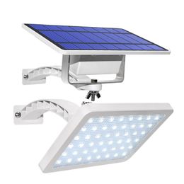 48led Solar Wall Lights 800lm IP65 5500mah Split and Integrated Wall Light Security With Adustable Lighting Angle remote control