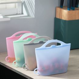 1000ml Silicone Food Storage Bags Kitchen Household Reusable Bags Fresh-keeping Bag For Food Storage wholesale LX2890