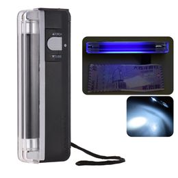 Mini Money Detector Counterfeit Cash Currency Banknote Bill Checker Tester with UV Light Flashlight money safe tools