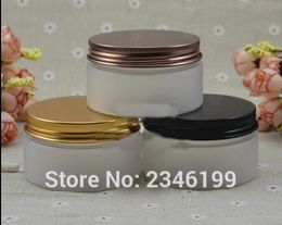 100G 100ML Plastic Frost Cream Jar, Aluminum Cap Cosmetic Skin Care Cream Sample Cream Pot, Big Volume Container, 30pcs/lot