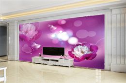 Wall Paper Romantic love beautiful flowers decorative bedroom living room high-definition wallpaper