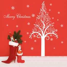 New Year Glass Christmas DIY Wall Stickers Home Decal Christmas Decoration