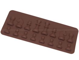 Chocolate Cake Mould 16 Holes Food Grade Silicone Mould Chess Model Candy Sweet Microwave oven