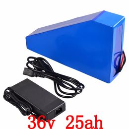 Free bag Triangle style 36v 25ah lithium ion battery for bafang 750w 1000w 36v electric bicycle potencia bicicleta with 30A BMS