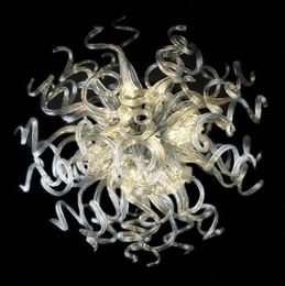 Modern LED Pendant Lamps Handmade Murano Pendants Light Custom Made Blown Glass Chandelier