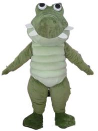 2018 factory hot an adult green crocodile mascot costume for adult to wear for party