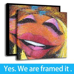 Stephen Fishwick Art Decor The Muppets Janice on Guitar HD Print Canvas Painting Framed Art - Ready To Hang - Support Customization