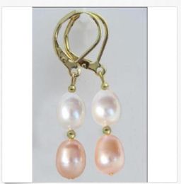 Naturel 10//12//14mm Blanc South Sea Shell Perle Plaqué Argent Dangle Crochet Boucle d/'oreille