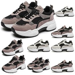 newNon-brand Fashion Women Running Shoes top Triple Grey Black Browm White Mesh Comfortable Breathable Trainer Designer Sneakers Size 35-40