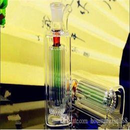 A small pot of 2 layer core hookah Wholesale Glass bongs Oil Burner Glass Water Pipes Oil Rigs Smoking, Oil.