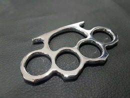 Weight About 86g 50PCS Silver Black Gold Three Colours Thin Steel Brass Knuckle Dusters Self Defence Personal Security Women's and Men's Self-defense Tool