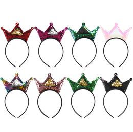 Mermaid Sequins Hairpin cat ear headband crown hair hoop bow hair sticks children birthday party show Jewellery props Hair accessories M151