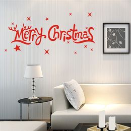 Merry Christmas Removable Wall Stickers