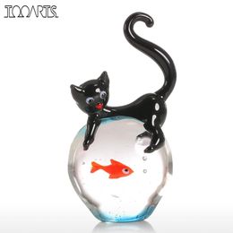 MINI Schwein aus Glas handgefertigte Glasfigur Schönes Geschenk 2 cm hoch