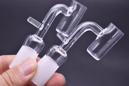 14mm 18mm Male Female 2mm Thick Bottom Domeless Quartz Banger nail with hook for 16mm Enail Heating Coil water oil rig bong