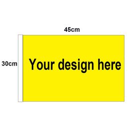 30cm x 45cm Custom Print Car Flag with White Strip 1*1.5ft Flags