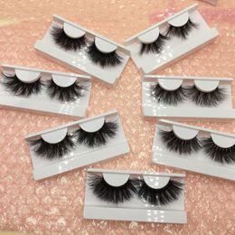 Full strip lashes cruelty free 25mm 3d mink eyelashes with free marble lash box drop shipping available FDshine