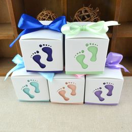 Creative candy box Wedding Candy Box feet Shape Party Wedding Baby Shower Favour Paper Gift Boxes