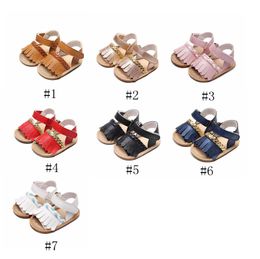 Baby Sandals Kids Boys Girls Tassel Soft Bottom First Walker Prewalker Summer Beach Antiskid Slippers Casual Cool Shoes Toddler Shoes B878