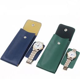 High Quality PU Leather watch Protect Bag New Style Lovers' Watch Storage Bags Green Leather Brand Mechanical Travel Bag