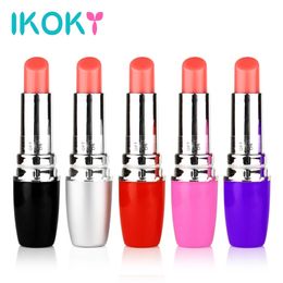 IKOKY Mini secret Women Lipstick Vibrator Electric Vibrating Jump Egg Waterproof Bullet Massage Sex Toy Women Adult Product C18112801