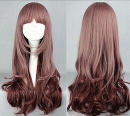 Wig New Long Curly Wavy Brown Cosplay Fashion Hair Wig