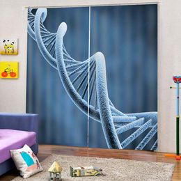 3d Curtain Bedroom HD Rotating Ladder Digital Print 3d Shading Practical Fine Curtain