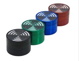 Wifi Signal Teeth Zinc Alloy Four-Layer Smoke Grinder 63mm Multicolor New Metal Smoke Grinder