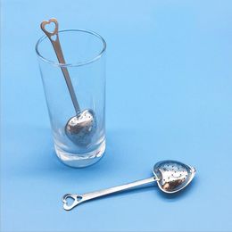 stainless steel tea spoon SS304 infuser Philtre loose leaf strainer metal mesh long handle kitchen tool