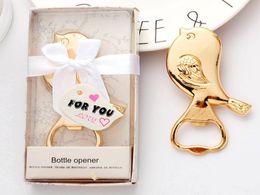 50pcs Creative Alloy Love Bird Bottle Opener Wedding Gifts