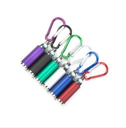 mini LED Flashlight Aluminium Alloy Torch Flashlights with Carabiner Ring Keyrings Key Chain flashlight lamp gifts for kids Zoom Light torch