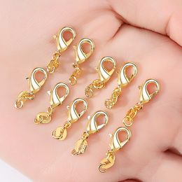 Lobster Clasps 925 Sterling Silver Gold Plated Hooks Fashion DIY Jewellery Accessories Making Chains Findings Components 2 Colours 3 Designs