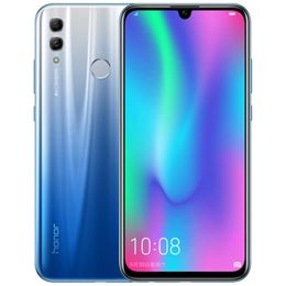 Original Huawei Honour 10 Lite 4G LTE Cell Phone 4GB RAM 64GB ROM Kirin 710 Octa Core 6.21 inch Full Screen 24MP Fingerprint ID Mobile Phone