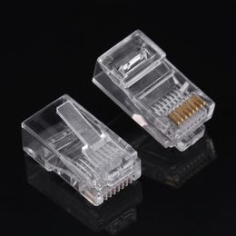 Cat5 Cat5e Network Internet Connector RJ45 8P8C Cable Modular Plug Heads Free Shipping 15