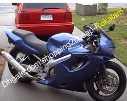 Body Cowling Kit F4 For Honda CBR600F4 99 00 CBR600 CBR 600 CBRF4 1999 2000 Blue Fairing Kit (Injection molding)
