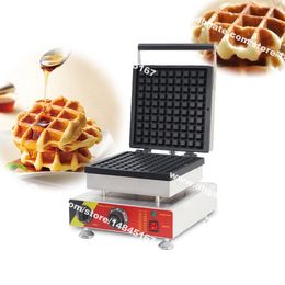 Free Shipping Commercial Use Non-stick 110v 220v Electric Liege Style Belgian Waffle Machine Iron Maker Baker